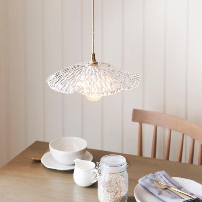 Endon Lighting Orchid Easyfit Glass Shade