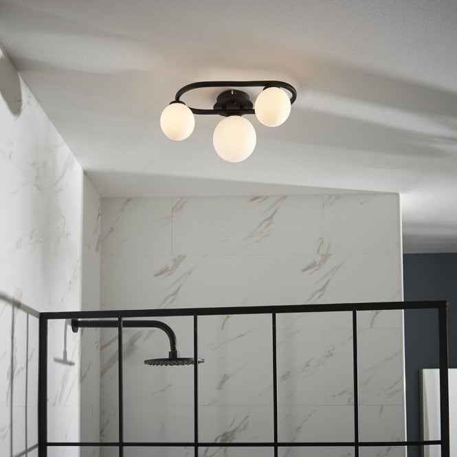 Endon Lighting Pulsa 3 light Semi Flush