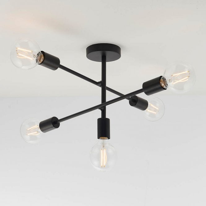 Endon Lighting Studio 5 Light Semi Flush