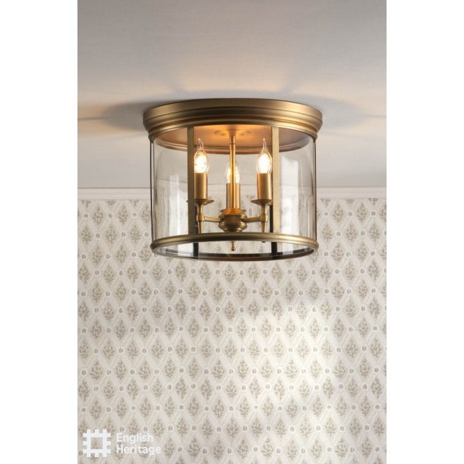 English Hertiage Marble Hill Aged Brass Flush Fitting