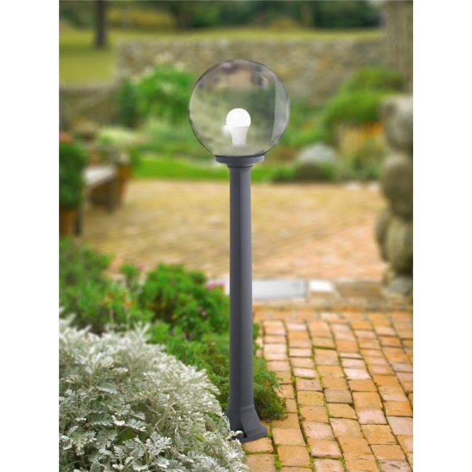 Fumagalli Giaffa Clear Globe Post Light