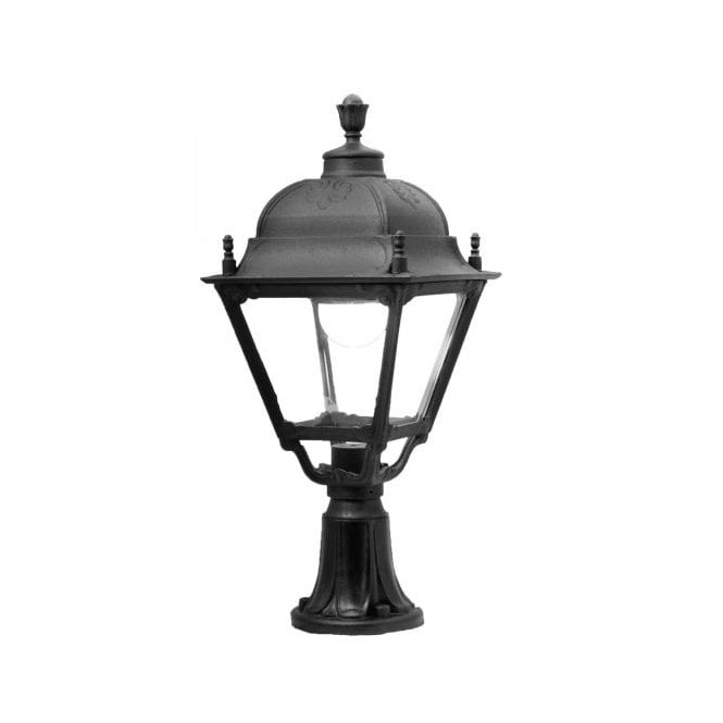 Fumagalli Lot Simon 15W High Powered LED Black Post /Pillar Top Lantern