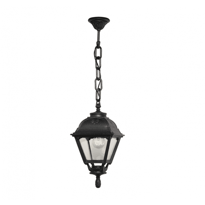 Fumagalli Sichem Cefa Black E27 Hanging Outdoor Lantern