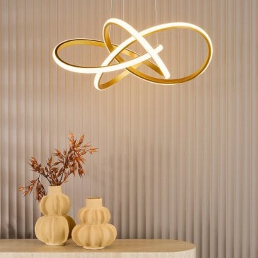 Fusion Satin Gold LED Pendant