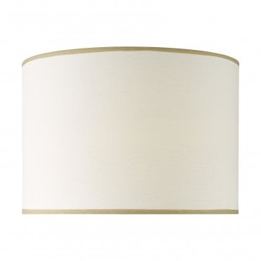 Idella White Linen 360mm Drum Shade
