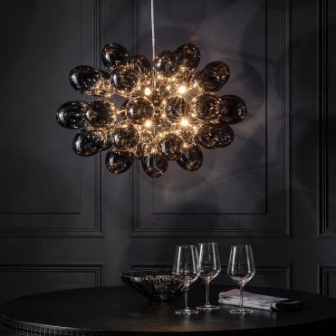 Infinity Electro Plated Glass Pendant