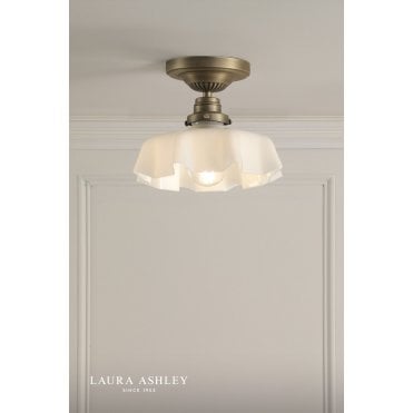 Banham Antique Brass Semi Flush Fitting