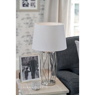 Beckworth Polished Nickel Lattice Table Lamp Base Only