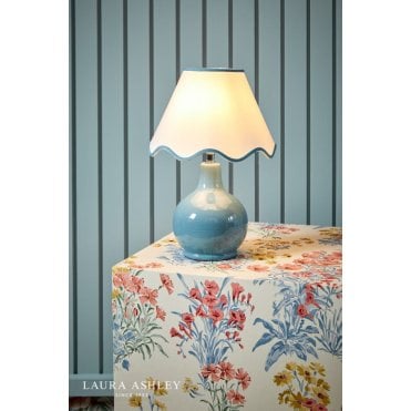Bramhope Blue Table Lamp C/W Shade