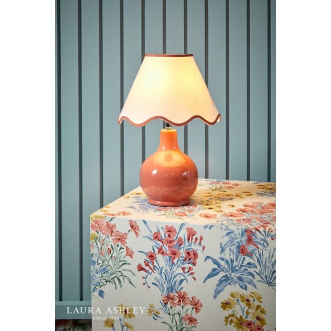 Laura Ashley Bramhope Terracotta Table Lamp C/W Shade
