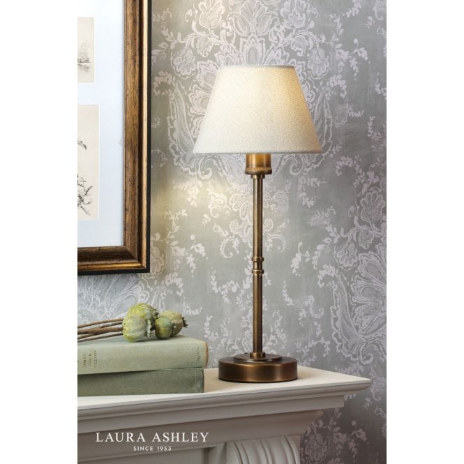 Laura Ashley Denston Antique Bronze Table Lamp C/W Shade