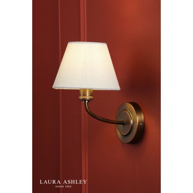 Laura Ashley Denston Antique Bronze Wall Light C/W Shade