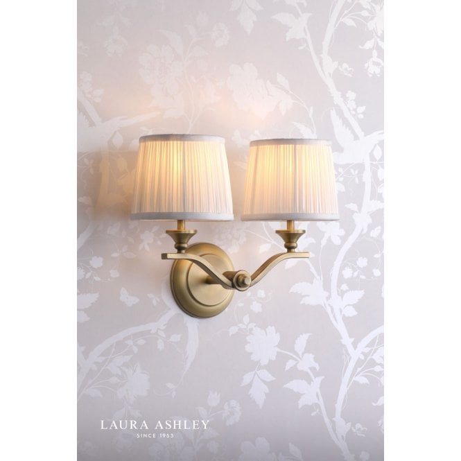 Laura Ashley Hemsley Antique Brass Wall Light