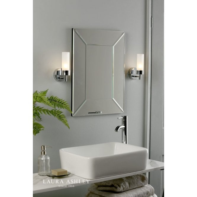 Laura Ashley Howard Polished Chrome Bathroom Wall Light IP44