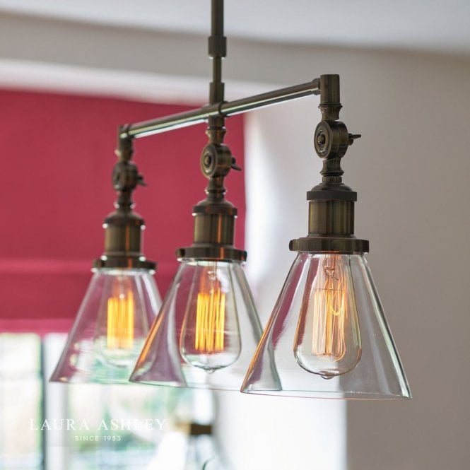 Laura Ashley Isaac 3 Light Bar