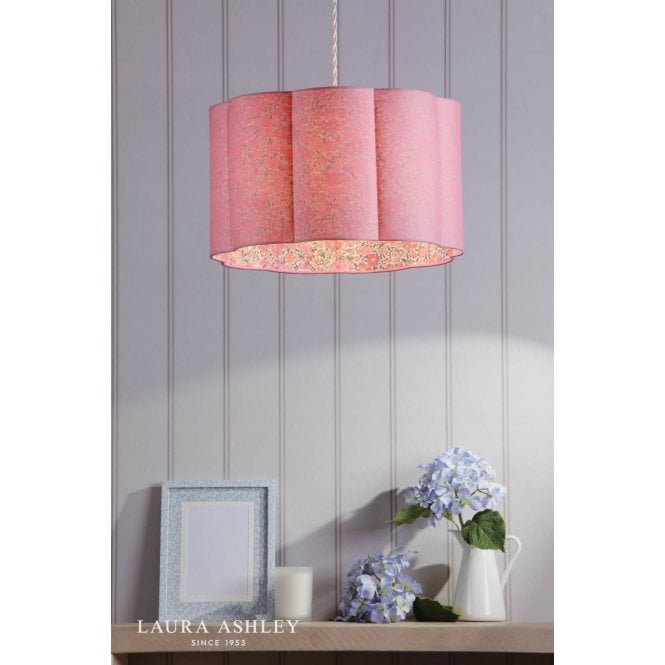 Laura Ashley Loveston Pink Scalloped Shade