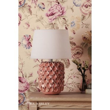 Marwick Pink Ceramic Table Lamp C/W Shade