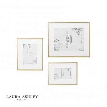 Set of 3 Alisa Matt Gold Photo Frames