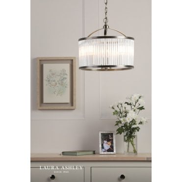 Sutton 3 Light Anique Brass Pendant