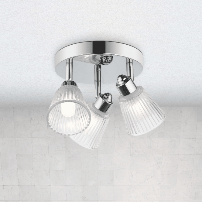 Magnalux Gatsby 3 Light Bathroom Ceiling Light IP44