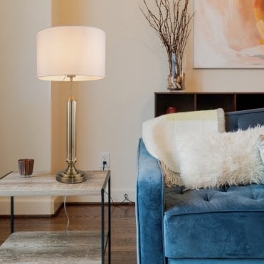 Julie Crystal Table Lamp C/W Shade