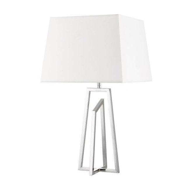 Magnalux Plaza E27 Table Lamp With Square Shade