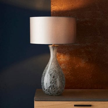 Merula White and Grey Glass Base Only 