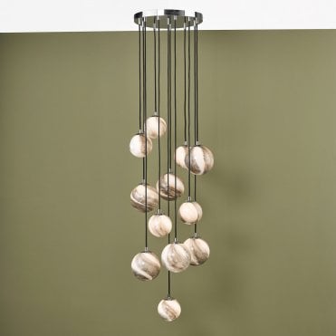 Mikara 12 Light Cluster Pendant Polished Chrome
