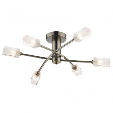 Morgan 6 Light Semi Flush