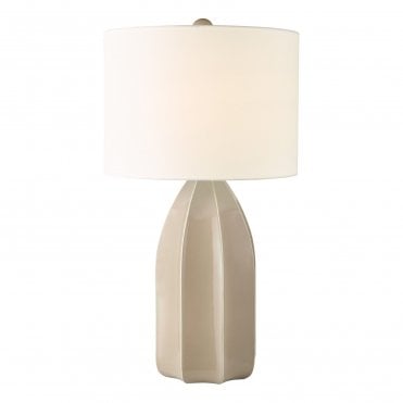 Saundra Taupe Table Lamp C/W Shade