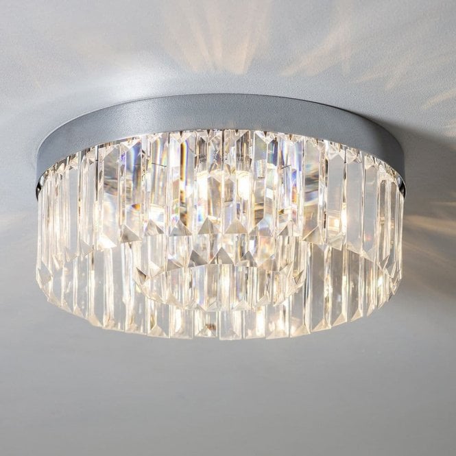 Saxby Lighting Crystal Ceiling Flush