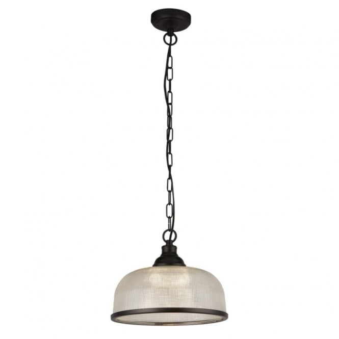 Searchlight Highworth Single Black Pendant