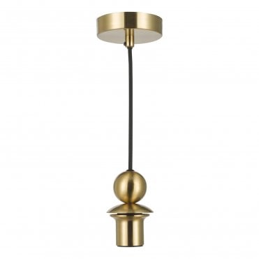 Single Satin Brass 1650mm Suspension