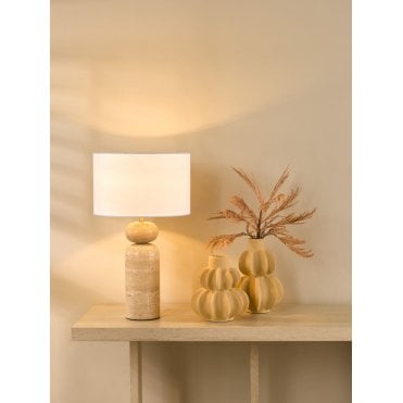 Soyala Brown Table Lamp C/W Shade
