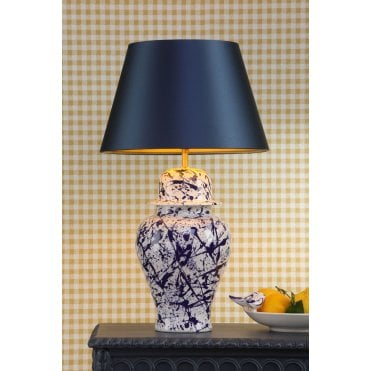 Studio Ceramic Blue Table Lamp Base Only