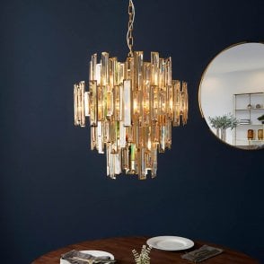 Viviana Gold & Champagne Chandelier
