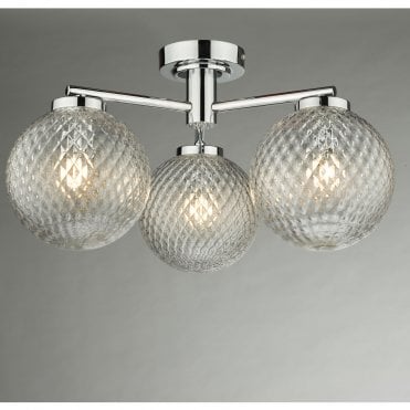 Wayne 3 Light Semi Flush 