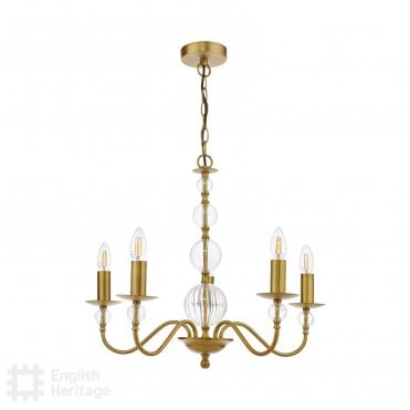 Wrest Park Aged Brass Pendant